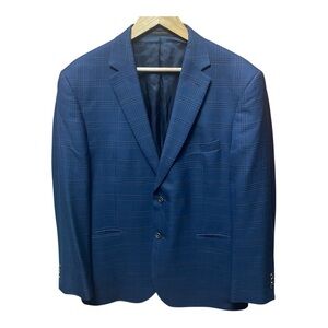 Jos. A. Bank Reserve Men’s Chelsea Blazer in Blue Danmao Print 44R Silk Wool